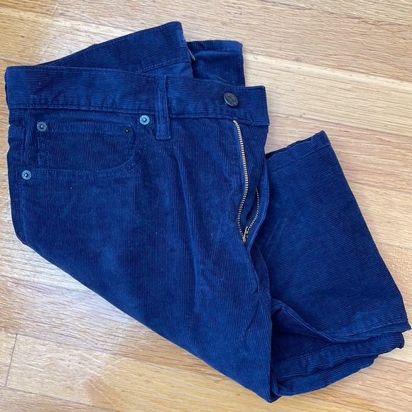 Jcrew 484 Slim Corduoroy Pant in Indigo Wash - Picture 3 of 4